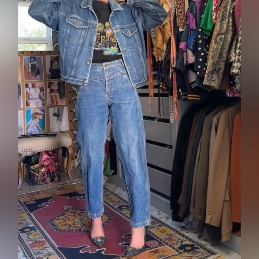 Vintage 80s Denim MARITHE FRANCOIS GIRBAUD Mom Jeans High Straight Size 26